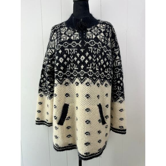 Squaw Valley Sweaters - Womens Squaw Valley Nordic Wool Blend Sweater, Size L